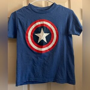 Marvel Boys Medium Sz Captain America Graphic Tee